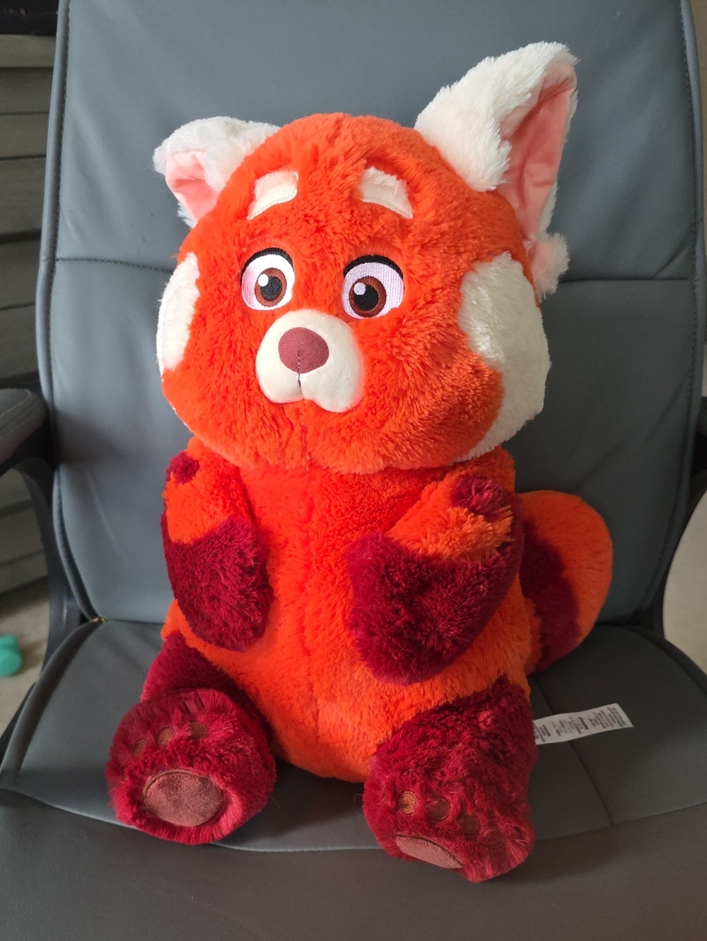 Plush Red Panda Stuffed Animal - Vibrant Orange & Burgundy